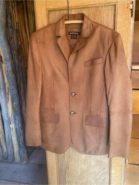 Vintage Stetson Men's S Leather Western Jacket
